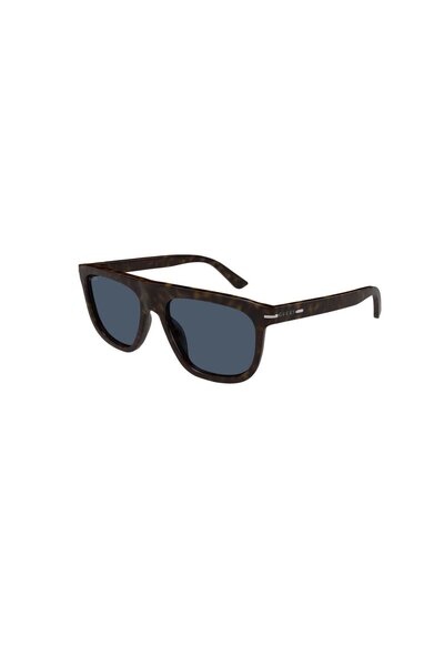 Gucci GG 1726S 002 56 Unisex Oval Kırçıllı Kahverengi Kemik Güneş Gözlüğü