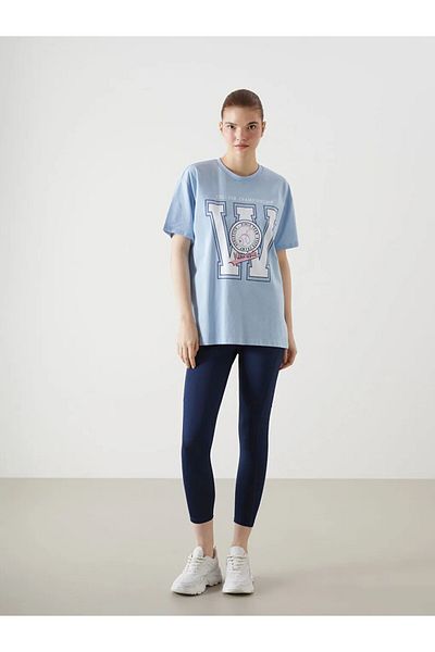 LC Waikiki Tricou sport pentru damă cu decolteu cu imprimeu