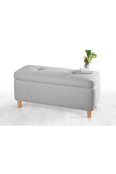 Vivense ROCİO SANDIKLI BENCH PUF, AÇIK GRİ