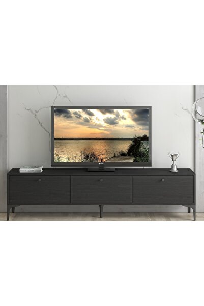 Vivense ETNA PREMIUM TV ÜNİTESİ, SİYAH, 180 CM