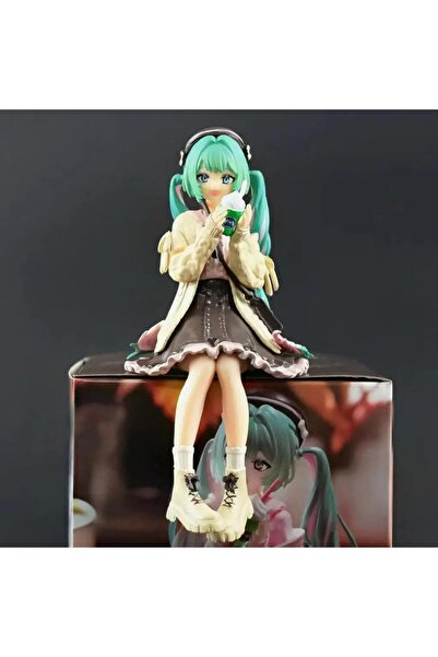 Zigver ANİME MİKU 16CM elbise tutan süt çay modeli oyuncak hediye koleksiyonu...