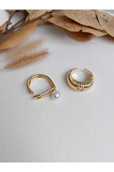Store Çelik Gold Yüzük Seti