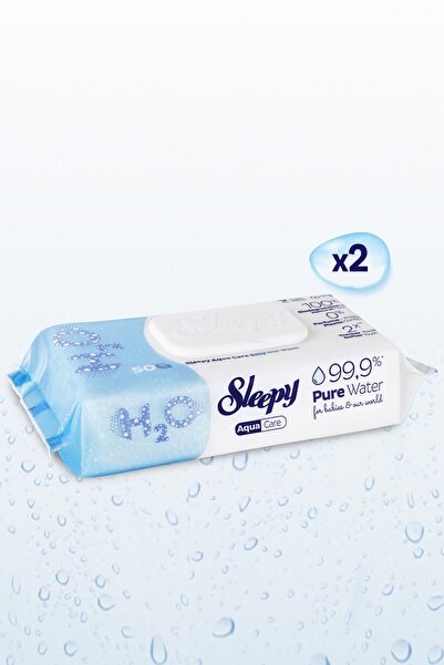 Sleepy Aquacare H2O Yenidoğan Islak Bebek Havlusu 2x50