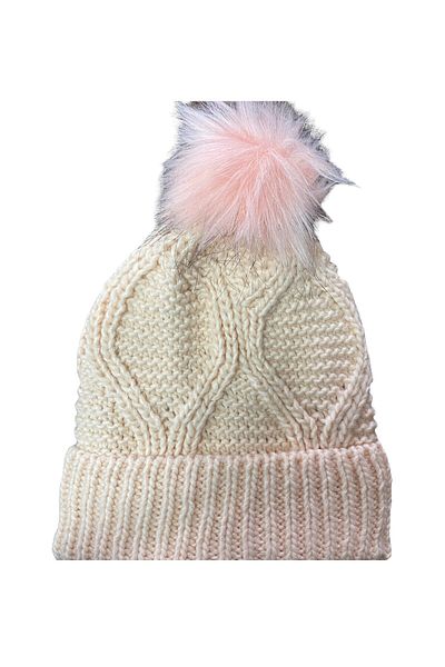 FORMO Women's Powder Plush Pompom Winter Soft Beanie