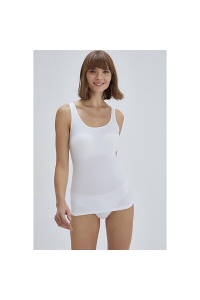 Eros Ersk611 Thick Strap Women's Tank Top - White