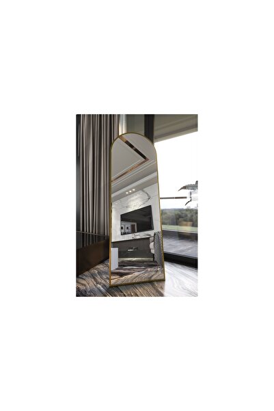 Vivense MARSAH HOME METAL ÇERÇEVELİ OVAL BOY AYNASI, GOLD, 180X60