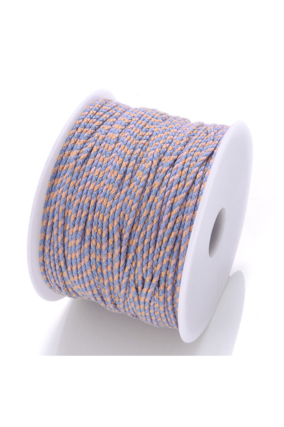 Choice 22 2mm 10M Three-Color Four-Strand Braided Cotton Woven Rope Twist Jew...
