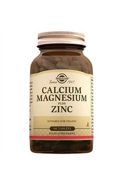 Solgar 100 Tablets Calcium Magnesium Plus Zinc