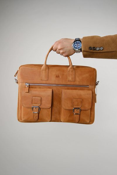MFT Leather Design Τσάντα Laptop Loreen 2230 100% γνήσιο δέρμα
