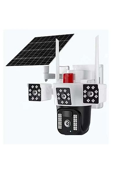 O-KAM 3030 4g 6Mp Solar Powered Dual Lens 360 °   Security Camera with Vision