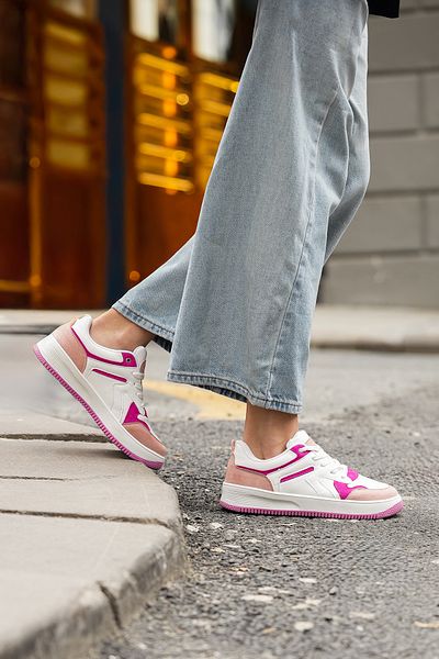 Marjin Damen-Sneaker mit hoher Sohle – Aryan Fuchsia Sportschuhe