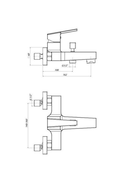 GPD Bathroom Faucet Ritmo Mbb85
