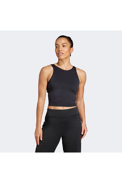 adidas Koszulka do jogi Crop z biustonoszem