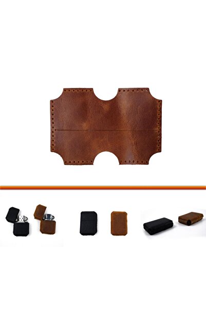 AiryFooT Çakmak Kılıfı Crazy Deri Hazır Kesim