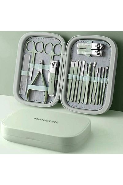 Zigver 18 Pieces Stainless Steel Nail Clipper Set - Dead Skin, Pliers Nail Cutting, Pedicure Knife