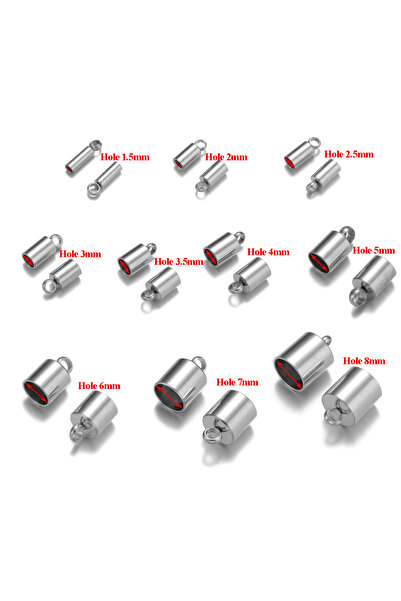 Semitree ثقب 6 مم من الفولاذ 20 قطعة من أغطية أطراف مجعدة من الفولاذ المقاوم ...