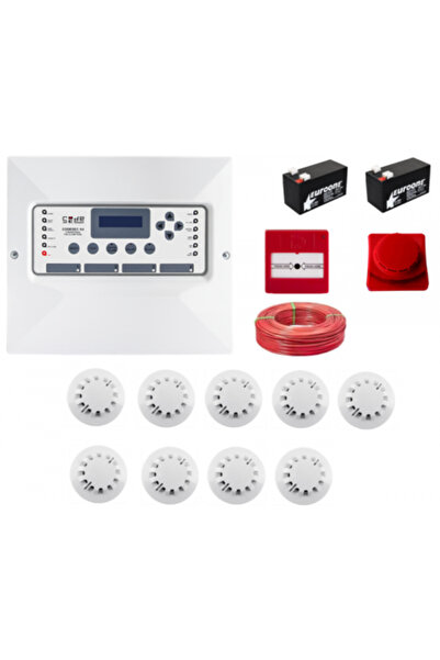 Codesec 9 Dedektörlü Digital Yangın Alarmı Codesec