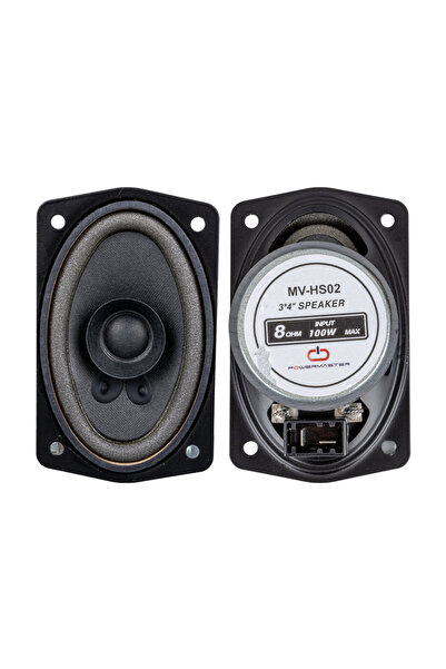 Powermaster Magicvoice MV-HS02 3X4'' 7.5X10 Cm 8 Ohm Max 100 Watt Oval Oto Hoparlör