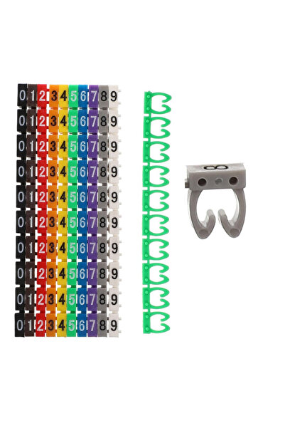 Powermaster 0-9 Digital Coded Color Cable Marker 2.5mm (Pack of 100)