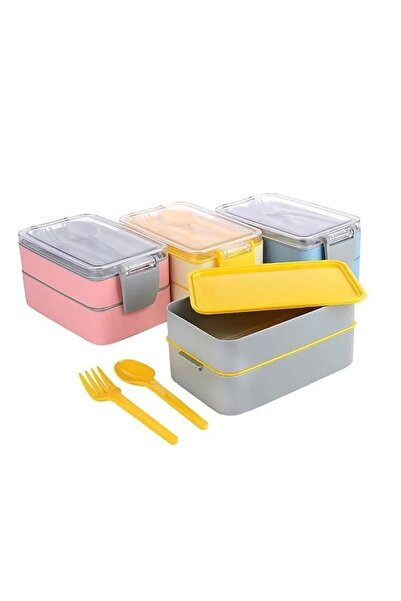 Dükkanönü Green Fely 900ml Lunch Box Set - Storage & Lunch Box