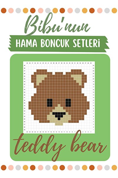 BibuPunch Hama Boncuğu Seti -TEDYYBEAR