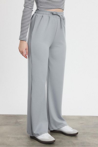 Rays 2111 Model Gray Elastic Waist Trousers