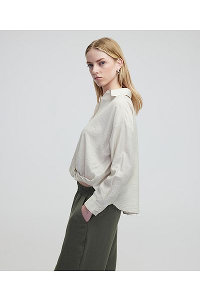MISS IPEKYOL Shirt with Twist and Epaulettes