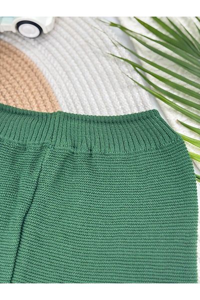 KURGAN TEKSTİL Baby Elastic Waist Knitwear Pants Knitwear Leggings