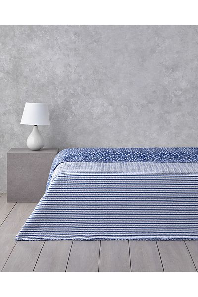 English Home Blue Sunrose Single Blanket - Multi-Purpose