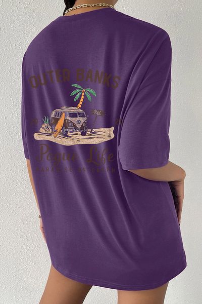 uyguntarz Μπλουζάκι Unisex Outer Banks με εμπριμέ σχέδιο