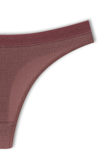 HNX Cotton Thin Strap Bustier and Thong Panties Sports Underwear Set