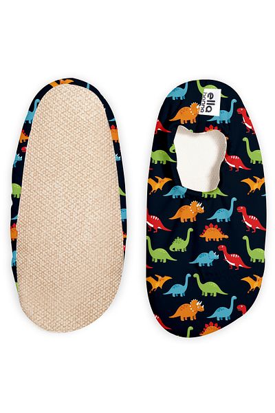 Ella Bonna Non-Slip Sole, Unisex Baby, Children's Sea Shoes, Pool Booties, Dinosaur