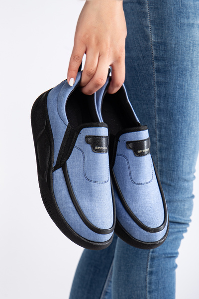 BOBx Жіночі щоденні товстопідошвні ортопедичні повсякденні джинсові черевики