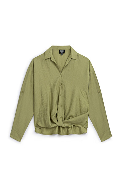 MISS IPEKYOL Shirt with Twist and Epaulettes