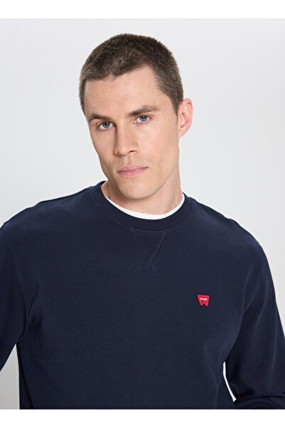 Lee Fermuarlı Yaka Relaxed Lacivert Erkek Kazak L242496410 Lacivert Kazak