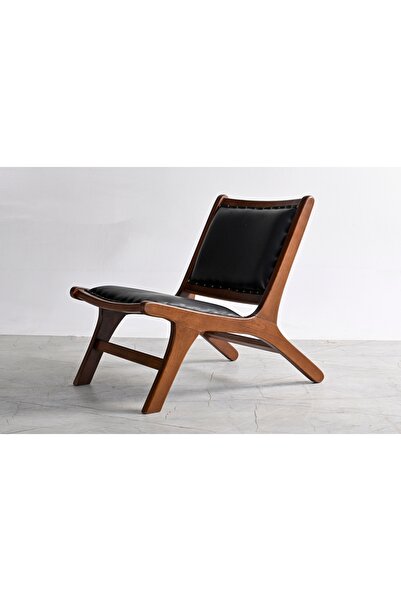 Vivense NAPOLYON LİNA DERİ BERJER, SİYAH