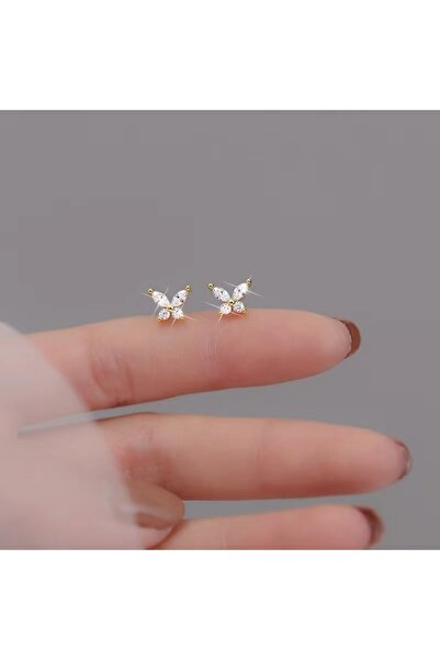 Choice AED02-1 أقراط متعددة الأنماط للنساء أقراط صغيرة من الزركون على شكل حلو...