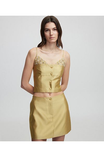 İpekyol Mini Skirt with Shiny Texture