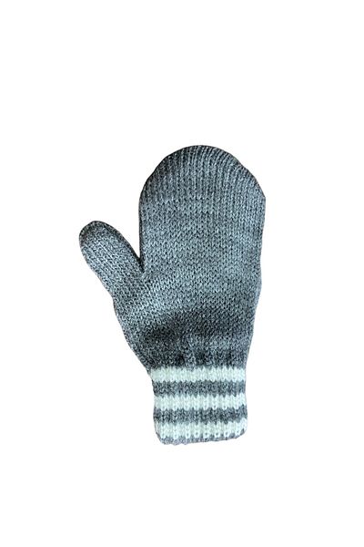 FORMO Gray Striped Baby Winter Gloves