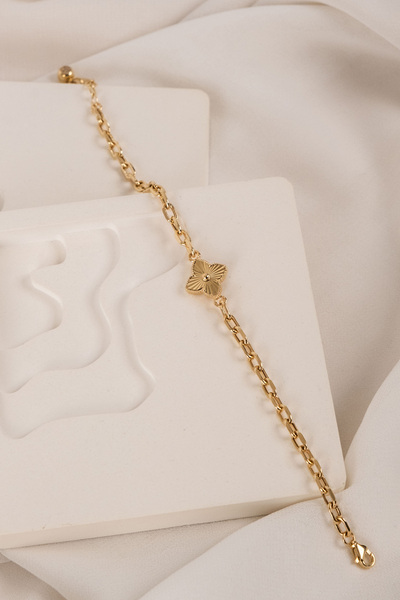 Safir Kuyumculuk Altın Kalemli Çiçek Bileklik