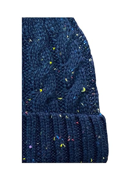 FORMO Women's Navy Blue Plush Pompom Winter Soft Beret