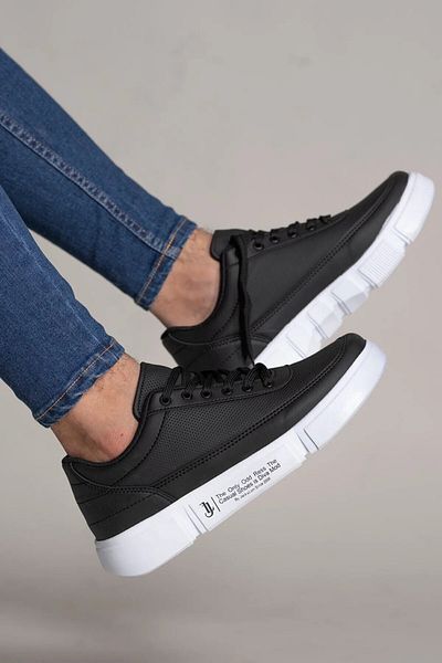 Elit 9871 Black Lightweight Comfortable Orthopedic Daily Men's Sports Shoes