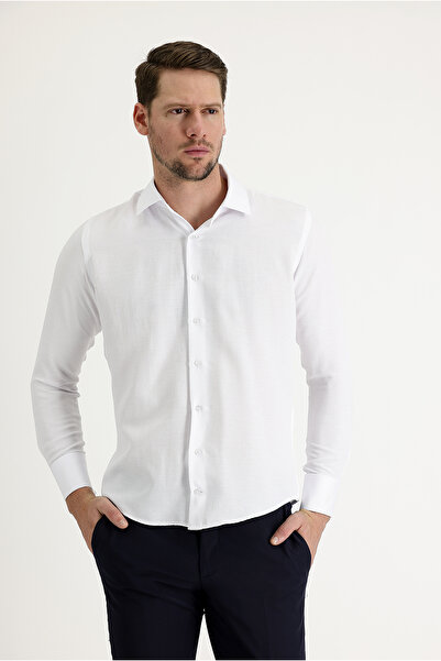 Kiğılı Μακρυμάνικο πουκάμισο με λεπτή εφαρμογή με μανσέτα από βαμβάκι που σιδερώνει εύκολα