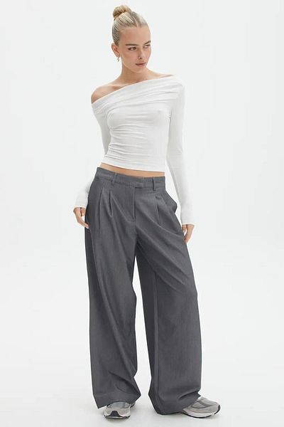 Seeh White Boat Neck Gathered Women's Body Sh225