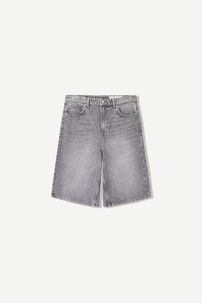 Bershka Baggy denim Bermuda shorts