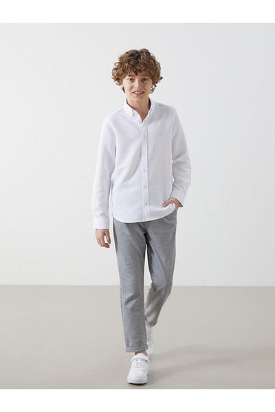 LC Waikiki Gray Elastic Waist Boys' Trousers