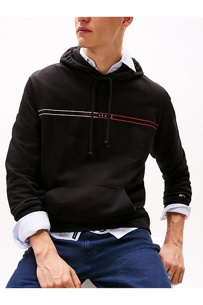 Tommy Hilfiger Суичър с качулка с графични шарки TJM - Reg Entry Ext