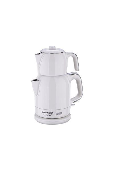 KORKMAZ A331-08 - Electric Teapot, Teapot Vanilla and Chrome