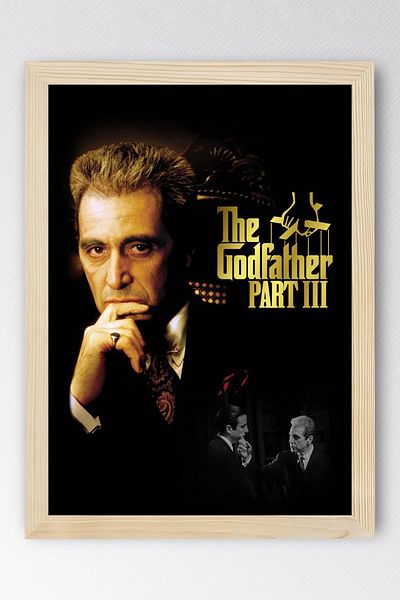 Saturn The Godfather 3 Framed Painting - the Godfather Movie Poster Painting