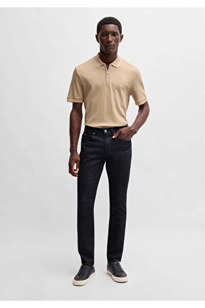 BOSS Erkek Denim Kumaş Slim Fit Dar Paça Lacivert Jeans 50527038-402